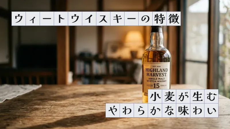 ウィートウイスキーの特徴〜小麦が生むやわらかな味わい〜