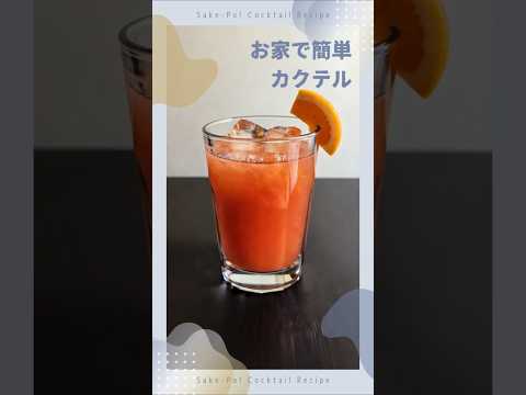 【カンパリオレンジ】お家で簡単！カクテルの作り方 #カクテル #レシピ