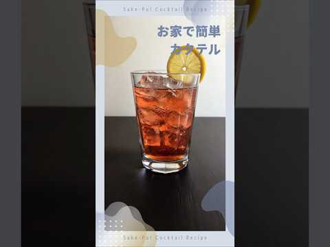 【カンパリトニック】苦み和らぐ香り豊かな進化系【#お家で簡単カクテル】