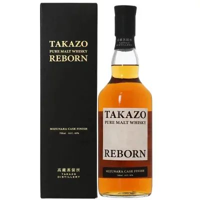 TAKAZO PURE MALT WHISKY REBORN MIZUNARA CASK FINISH
