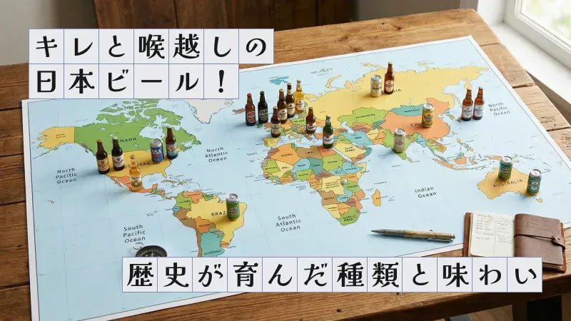 キレと喉越しの日本ビール！歴史が育んだ種類と味わい