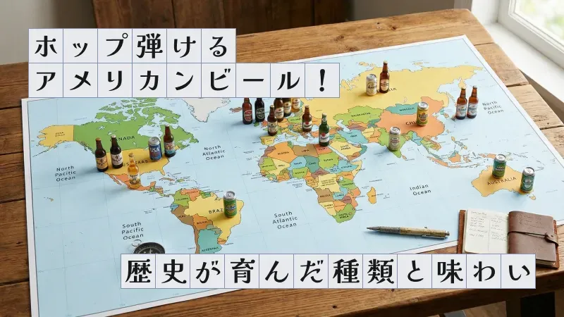 ホップ弾けるアメリカンビール！歴史が育んだ種類と味わい