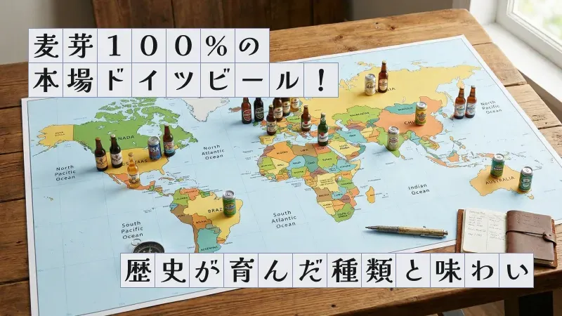 麦芽100%の本場ドイツビール！歴史が育んだ種類と味わい